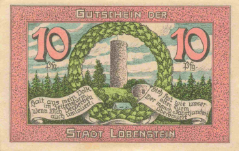 07356 Bad Lobenstein Notgeldschein 1921
