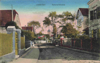 04575 Lobstädt Bahnhof Strasse Feldpost II. Ers.-Batl. I.-R. 107 o 1915