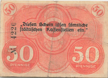 Loebau Sachsen Notgeldschein 1918