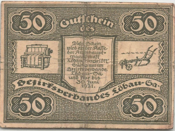 Loebau Sachsen Notgeldschein 1921