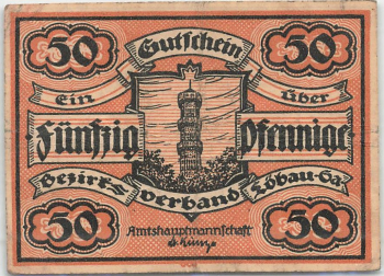 Loebau Sachsen Notgeldschein 1921