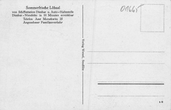 01665 Loebsal Diera-Zehren Gasthaus Jagerheim * um 1940