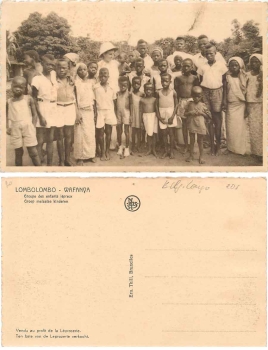 Lombolombo Belgisch Kongo Gruppe von Kinder *ca.1920
