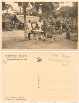 Belgisch Kongo Lombolombo Wafanva Nähmaschine *ca.1920
