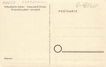 01623 Lommatzsch Kindererholungsheim * um 1950 Hanich