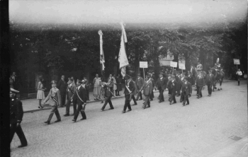Loquwitz Bucha Thüringen Festumzug  Echtfotoum 1920-30