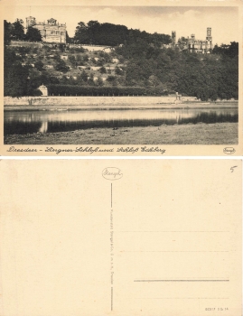 Loschwitz Dresden Lingner Castle and Eckberg Castle * around 1930