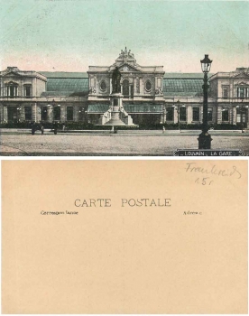 Loewen Louvain La Gare Bahnhof * ca. 1900