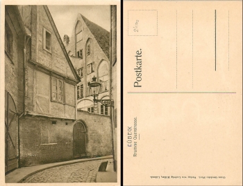 Luebeck Krumme Querstrasse *ca.1920