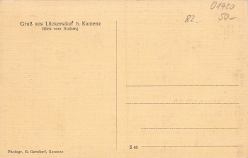 01917 Lückersdorf Kamenz Bäckerei und Kaffee Zeibig  * um 1920