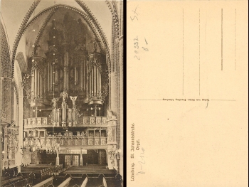 Lueneburg St. Johanniskirche organ * around 1920