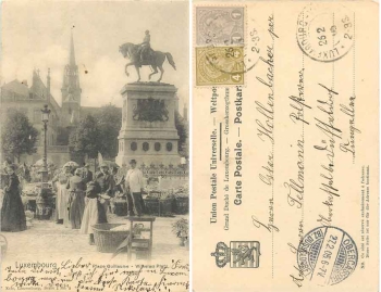 LUXEMBOURG Place Guillaume Wilhems Platz o 26.2.1905