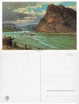 Loreley Rhein artist card Heinrich Hoffmann *ca.1920