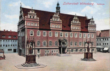 06886 Wittenberg Lutherstadt Rathaus * um 1920
