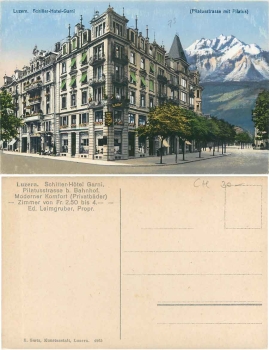 Luzern Schiller Hotel Pilatusstrasse * ca. 1920
