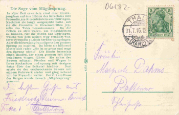 Maegdesprung, Harz: The Legend (1916)