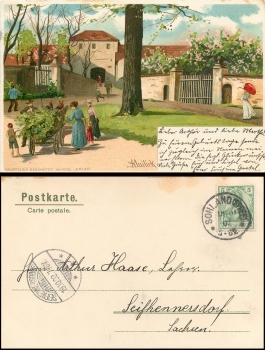 Village view, artist card Mailick, No. 1072, o 18.10.1902