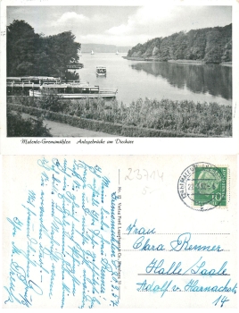 23714 Malente-Gremsmuhlen Diecksee jetty o 22.3.1957