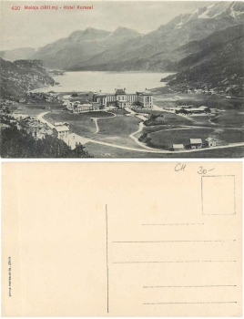 Maloja Hotel Kursaal Schweiz * ca. 1910