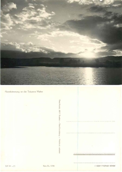 01744 Malter dam Dippoldiswalde Evening mood *1969 Hanich1386