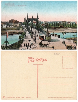 Mannheim Neckar Bridge * approx. 1906