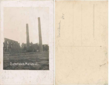 Marasesti Zuckerfabrik Rumaenien * ca. 1915
