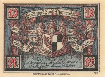 Marggrabowa Ostpreussen Notgeldschein Olecko 1920