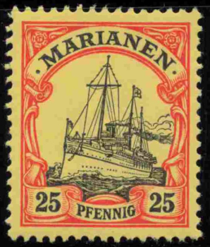 Marianen Deutsche Post Michel 11 * ungebraucht Kaiseryacht