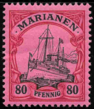 Marianen Deutsche Post Michel 15 * ungebraucht Kaiseryacht