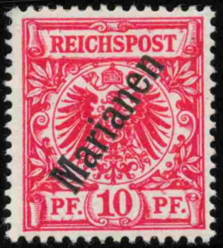 German Post in the Marianas – Michel 3II * unused – Crown/Eagle