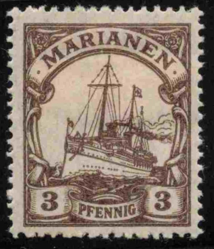 Marianen Deutsche Post Michel 7 * ungebraucht Kaiseryacht 