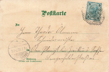 Marienbad Böhmen Litho mit Granulat-  Glimmerkarte Mariánské Lázně o 1902