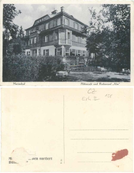 Marienbad Hohencafe und Restaurant "Alm" * ca. 1930