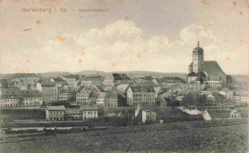 Marienberg, Saxony: General view, Field Post Office, Non-Commissioned Officer School, c. 1916