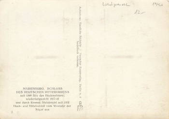 Marienburg Schloss Westpreußen Malbork * um 1940