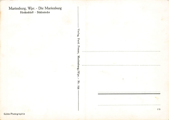 Marienburg Castle, West Prussia, Malbork * around 1940