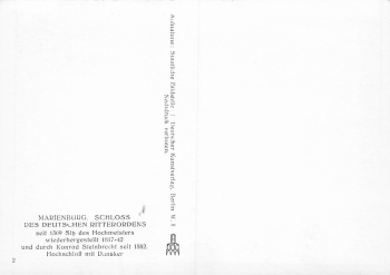 Marienburg Castle, West Prussia, Malbork * around 1940