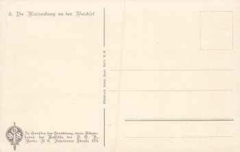 Marienburg Castle, West Prussia, Malbork, artist's postcard * circa 1920