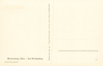 Marienburg Schloss Westpreußen Malbork * um 1940