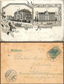 Mariendorf Tempelhof-Schöneberg Berlin Litho o 17.5.1903