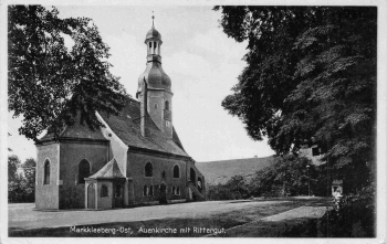 Markkleeberg Auenkirche mit Rittergut * um 1940
