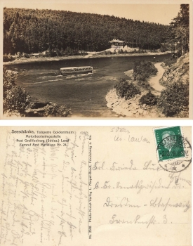 Marklissa Schlesien Talsperre Goldentraum Seeschaenke Lesna o 1929