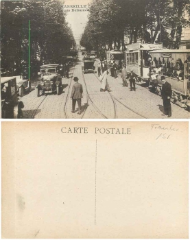 Marseille Cours Belsunce Straßenbahn * ca. 1910