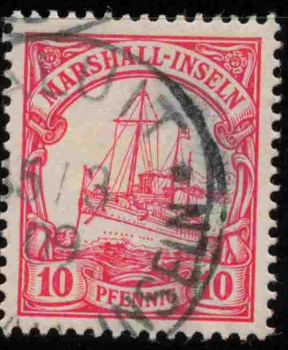 Marshall-Inseln Deutsche Post Michel 15 o gestempelt Kaiseryacht