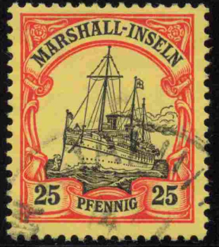 Marshall-Inseln Deutsche Post Michel 17 o gestempelt Kaiseryacht