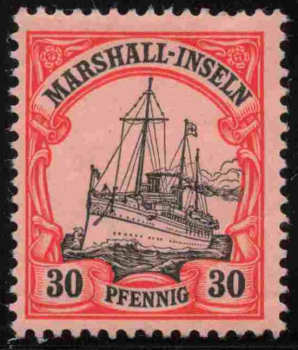 Marshall-Inseln Deutsche Post Michel 18 * ungebraucht Kaiseryacht