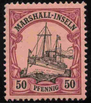 Marshall-Inseln Deutsche Post Michel 20 * ungebraucht Kaiseryacht