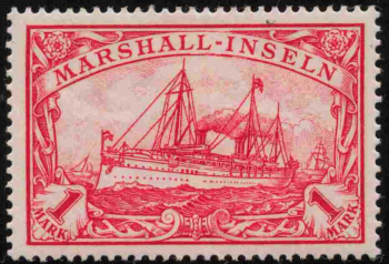 Marshall-Inseln Deutsche Post Michel 22 * ungebraucht Kaiseryacht