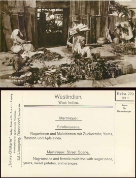 Martinique street scene no postcard * around 1930