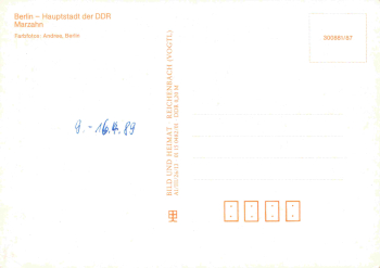 Marzahn, Berlin – New Development Area – Multi-View Postcard * 1989
